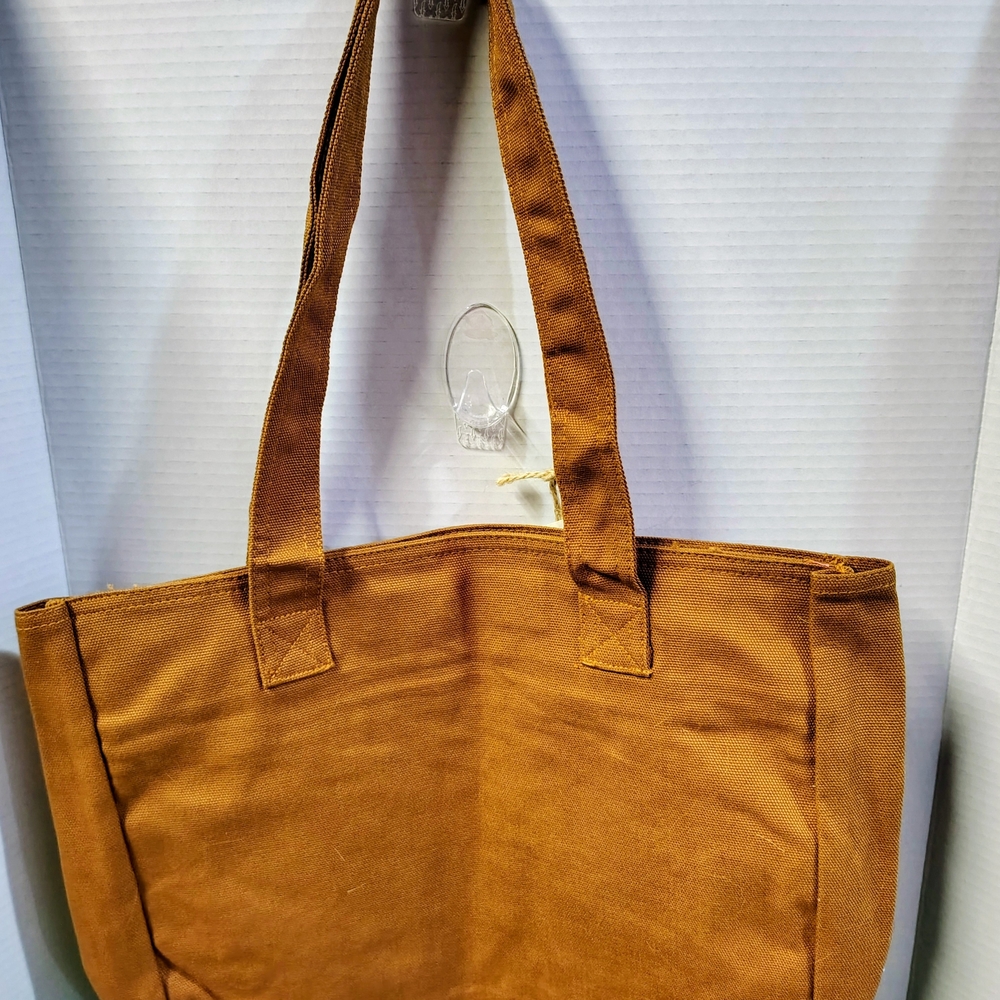 Stylish Wrangler Tan Canvas Tote Bag - Picture 2 of 9